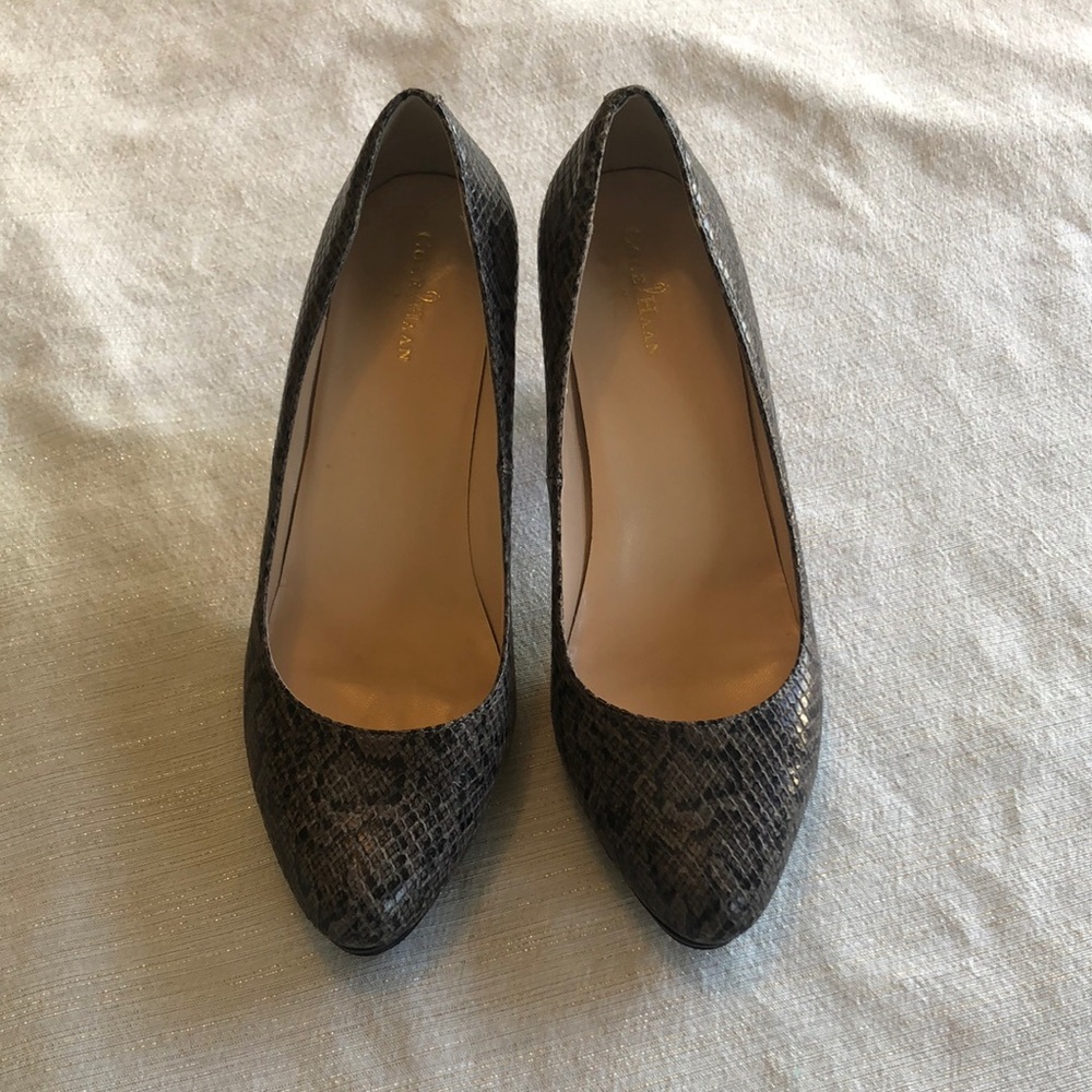 Cole Haan snakeskin pumps